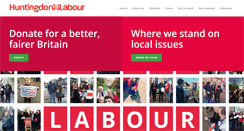 Desktop Screenshot of huntingdonlabourparty.org.uk