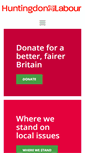 Mobile Screenshot of huntingdonlabourparty.org.uk